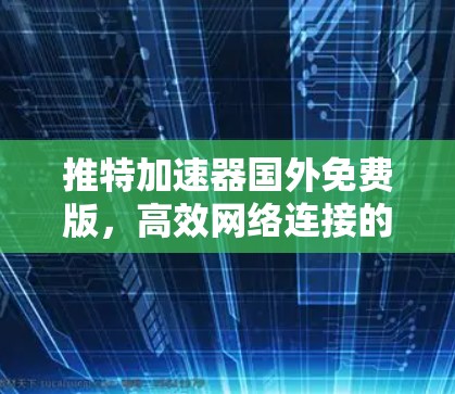 推特加速器国外免费版，高效网络连接的实用工具