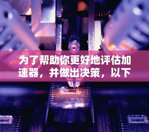 为了帮助你更好地评估加速器，并做出决策，以下是分步建议