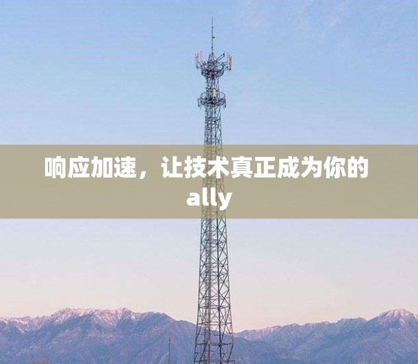 响应加速,让技术真正成为你的 ally 响应加速,让技术真正成为你的 ally