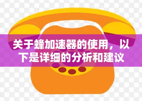 关于蜂加速器的使用,以下是详细的分析和建议 关于蜂加速器的使用,以下是详细的分析和建议