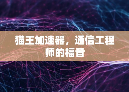 猫王加速器,通信工程师的福音 猫王加速器,通信工程师的福音