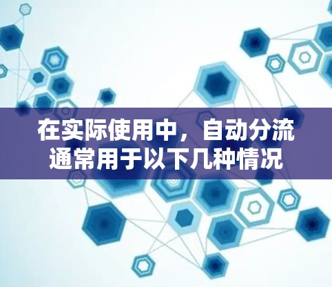 在实际使用中,自动分流通常用于以下几种情况 在实际使用中,自动分流通常用于以下几种情况