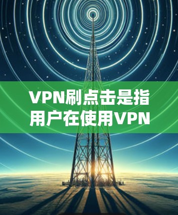 VPN刷点击是指用户在使用VPN服务时,通过某种方式(如刷分、刷点击)对VPN服务进行操作或刷取点击。这种行为可能对VPN服务的稳定性和安全性产生影响 VPN刷点击是指用户在使用VPN服务时,通过某种方式(如刷分、刷点击)对VPN服务进行操作或刷取点击。这种行为可能对VPN服务的稳定性和安全性产生影响