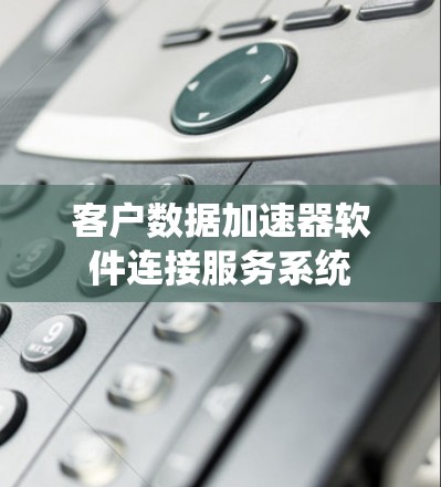客户数据加速器软件连接服务系统 客户数据加速器软件连接服务系统