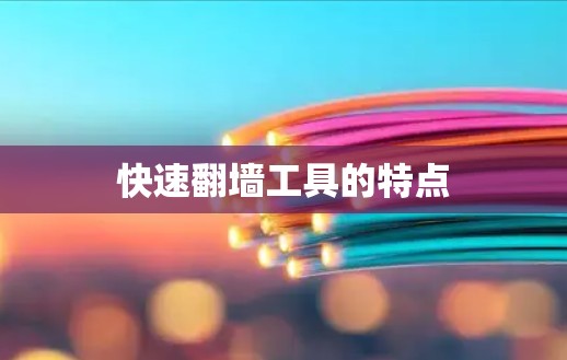 快速翻墙工具的特点 快速翻墙工具的特点