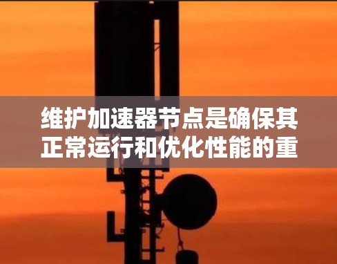维护加速器节点是确保其正常运行和优化性能的重要步骤。以下是对加速器节点维护的详细指导 维护加速器节点是确保其正常运行和优化性能的重要步骤。以下是对加速器节点维护的详细指导