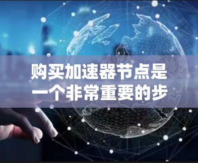 购买加速器节点是一个非常重要的步骤，尤其是在需要快速网络连接的情况下。以下是一些关键点和步骤，帮助你更好地了解和购买加速器节点