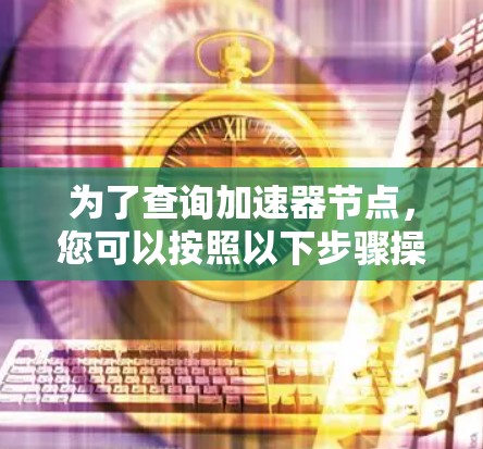 为了查询加速器节点，您可以按照以下步骤操作
