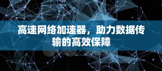 高速网络加速器,助力数据传输的高效保障 高速网络加速器,助力数据传输的高效保障