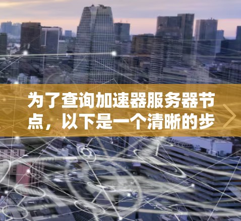 为了查询加速器服务器节点,以下是一个清晰的步骤指南 为了查询加速器服务器节点,以下是一个清晰的步骤指南