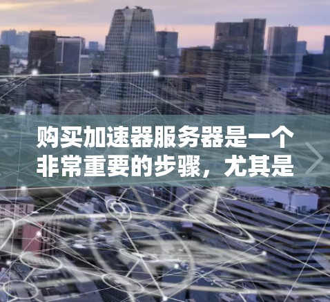 购买加速器服务器是一个非常重要的步骤，尤其是在需要快速传输数据或增强服务器性能的情况下。以下是购买加速器服务器的详细步骤和注意事项
