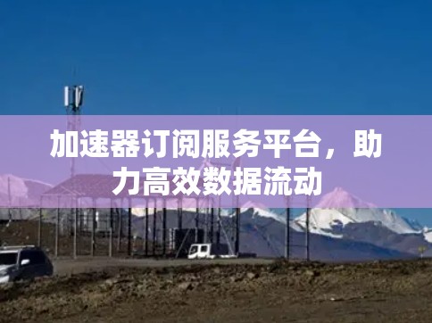 加速器订阅服务平台,助力高效数据流动 加速器订阅服务平台,助力高效数据流动