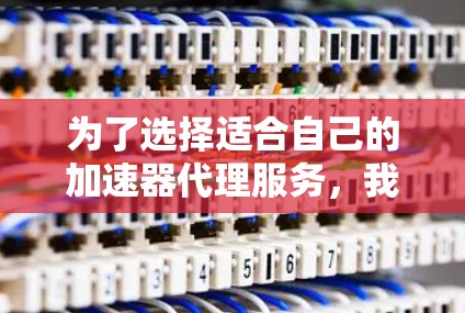 为了选择适合自己的加速器代理服务,我进行了以下分析和考虑 为了选择适合自己的加速器代理服务,我进行了以下分析和考虑