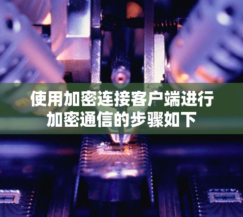 使用加密连接客户端进行加密通信的步骤如下
