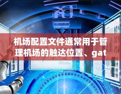 机场配置文件通常用于管理机场的触达位置、gates(gates,即入口位置)配置,以及航班的触达规则。以下是一些常见机场配置文件的下载和管理方法 机场配置文件通常用于管理机场的触达位置、gates(gates,即入口位置)配置,以及航班的触达规则。以下是一些常见机场配置文件的下载和管理方法