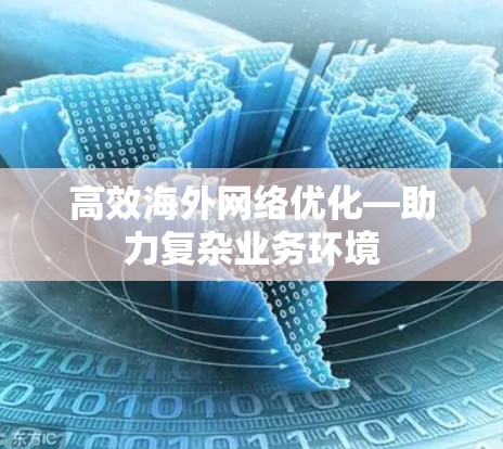 高效海外网络优化—助力复杂业务环境