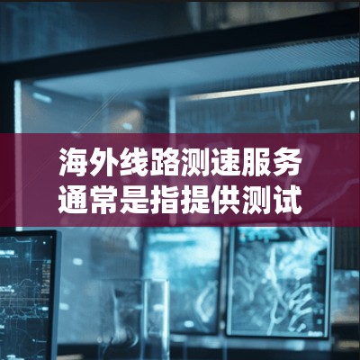 海外线路测速服务通常是指提供测试车辆在特定道路或线路上的行驶速度和服务。这种服务可以帮助用户了解车辆在不同路况下的表现,确保在海外道路上的安全驾驶 海外线路测速服务通常是指提供测试车辆在特定道路或线路上的行驶速度和服务。这种服务可以帮助用户了解车辆在不同路况下的表现,确保在海外道路上的安全驾驶