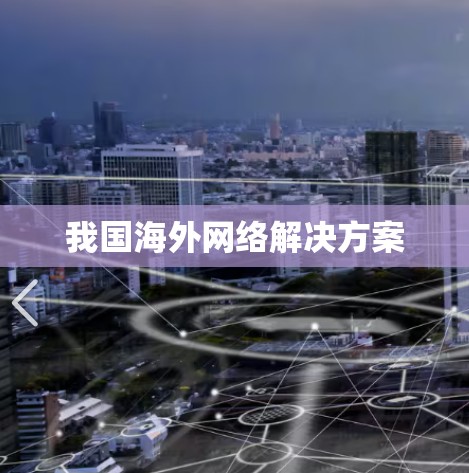 我国海外网络解决方案
