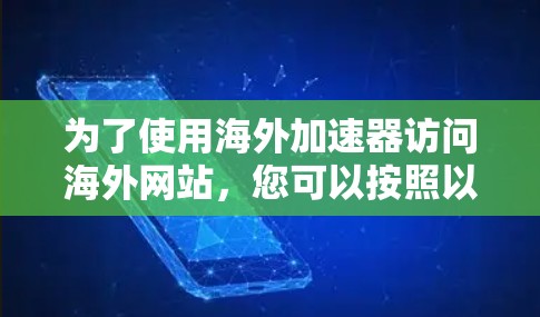 为了使用海外加速器访问海外网站，您可以按照以下步骤进行操作