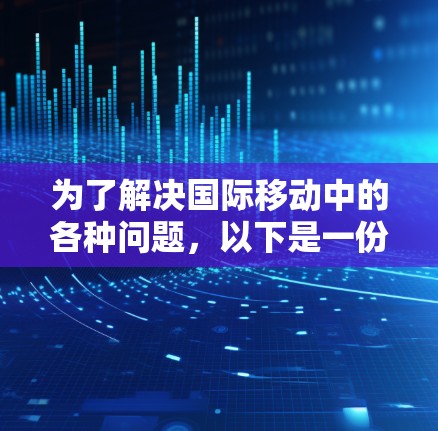 为了解决国际移动中的各种问题，以下是一份结构清晰、实用的指南，涵盖国内长途电话、国际机票预订、火车和飞机购买与使用等主要移动方式