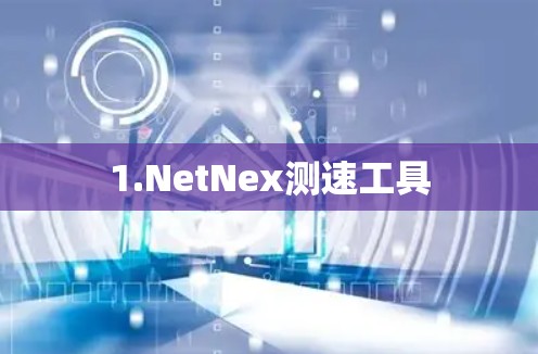 1.NetNex测速工具 1.NetNex测速工具
