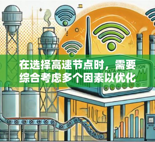在选择高速节点时,需要综合考虑多个因素以优化交通效率和稳定性。以下是详细的步骤指南 在选择高速节点时,需要综合考虑多个因素以优化交通效率和稳定性。以下是详细的步骤指南