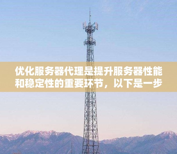 优化服务器代理是提升服务器性能和稳定性的重要环节,以下是一步步的优化策略 优化服务器代理是提升服务器性能和稳定性的重要环节,以下是一步步的优化策略
